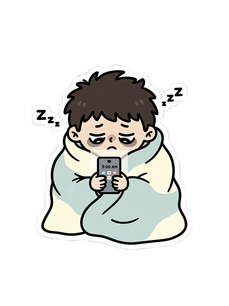 Thumbnail 3 of 3, Scarf, Sleepy guy designed and sold by HazSticker.