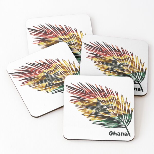 Item preview, Abstract Ghana Flag – Feather Design designed and sold by ArteJorge48.