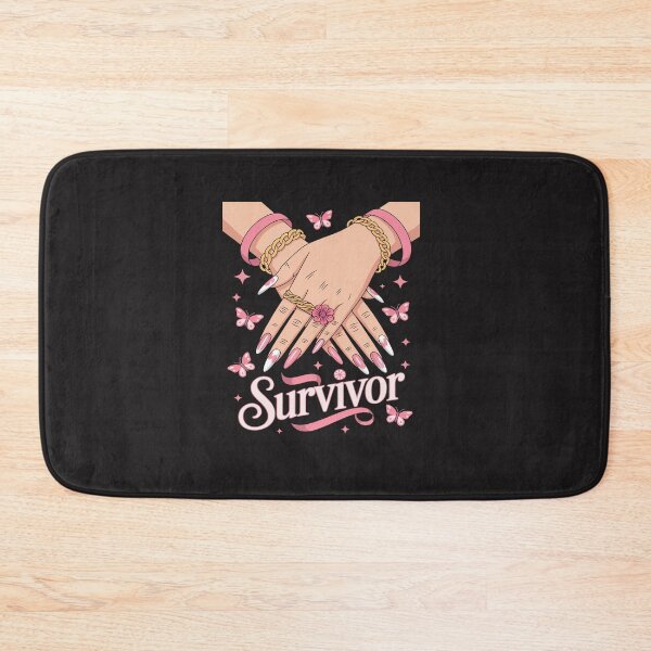 Item preview, Breast Cancer Survivor Awareness Black Woman Nails Pink designed and sold by TAYLOROUSDALE.