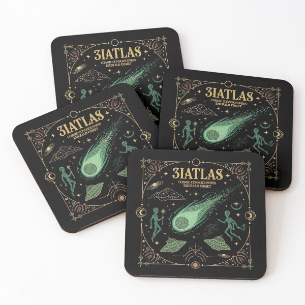 Item preview, 3iatlas Emerald Comet Cosmic Consciousness Art Nouveau designed and sold by zzz888.