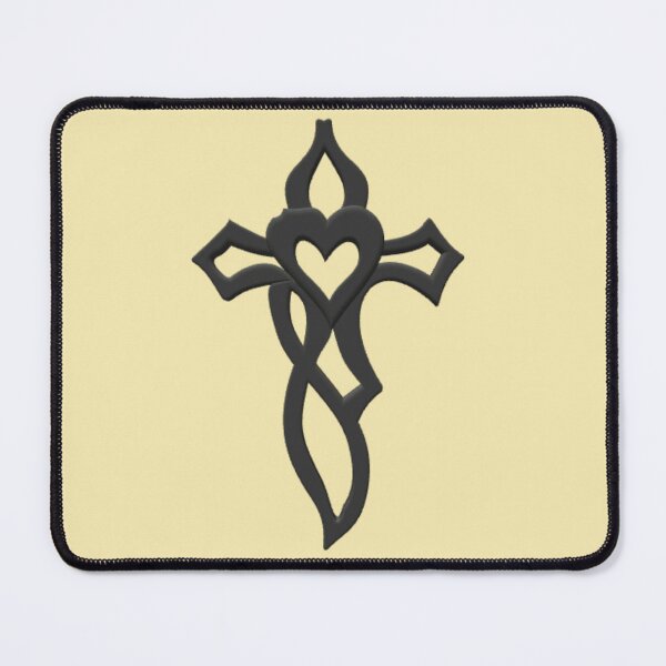 Item preview, Eternal Heart Cross – Intertwined Faith and Love (multicolore) designed and sold by Catfcreations.