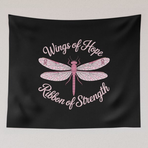 Item preview, Breast Cancer Warrior Survivor Awareness Support Dragonfly designed and sold by TAYLOROUSDALE.