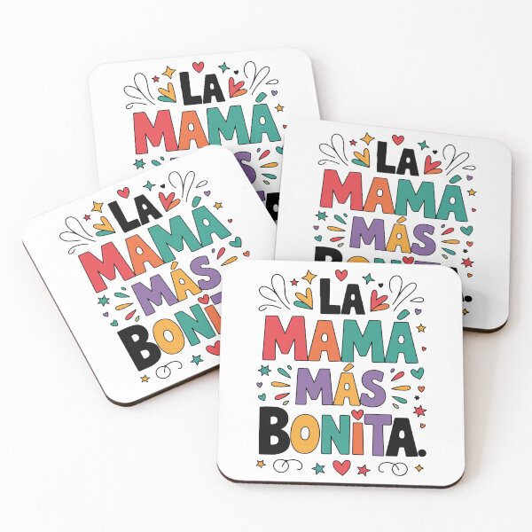 Item preview, La Mamá Más Bonita – Colorful Floral Mother’s Love Design designed and sold by Suzy Perez Art.