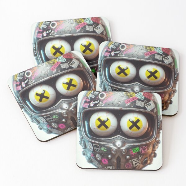 Item preview, “Helmet.exe: Sticker Static, X-Eyes & the Cyber Drift of Illustrated Identity” designed and sold by Print Fiction.
