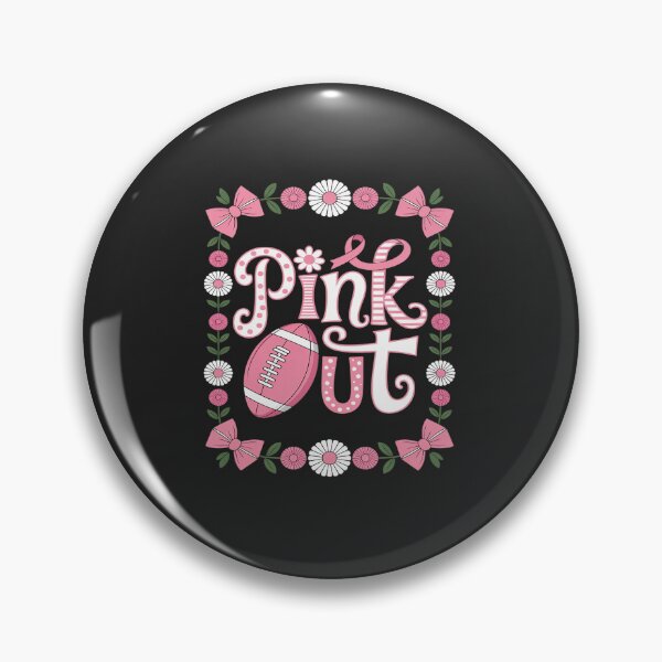 Item preview, Breast Cancer Womens Pink Out Football Bow Coquette designed and sold by TAYLOROUSDALE.