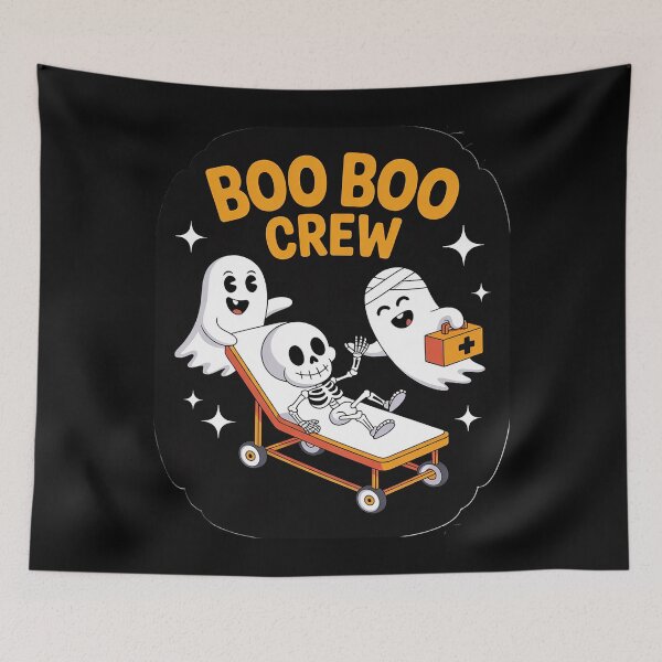Item preview, Boo Boo Crew Ghost Doctor Paramedic EMT Nurse Halloween  designed and sold by AquaKiev.