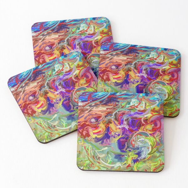Item preview, Flux Abstraits Colorés - Peinture Digitale Dynamique et Chaotique designed and sold by Keltoi-art.