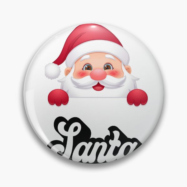 Item preview, Cute Santa Peeking – Merry Christmas Design designed and sold by BeLookU.