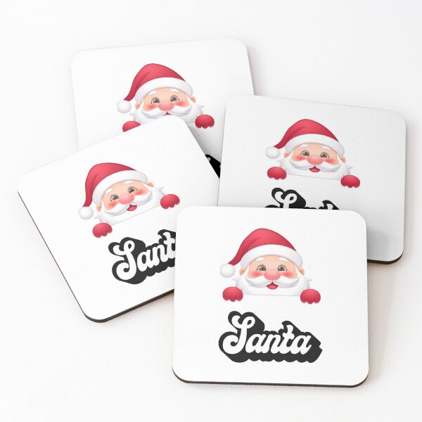 Item preview, Cute Santa Peeking – Merry Christmas Design designed and sold by BeLookU.