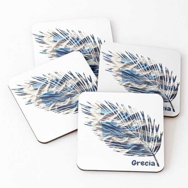 Item preview, Abstract Greece Flag – Feather Design designed and sold by ArteJorge48.