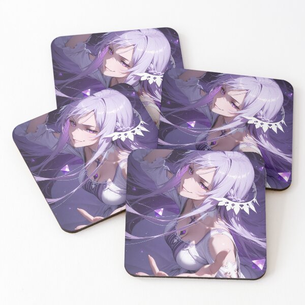 Item preview, Quinella Sword Art Online Anime Fantasy Magic Cathedral Night Purple Anime Girl designed and sold by thedarvills.