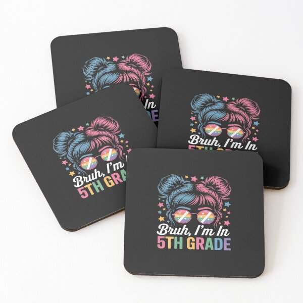 Item preview, Bruh Im in 5th Grade Messy Bun First Day of School Kid Girls designed and sold by TAYLOROUSDALE.