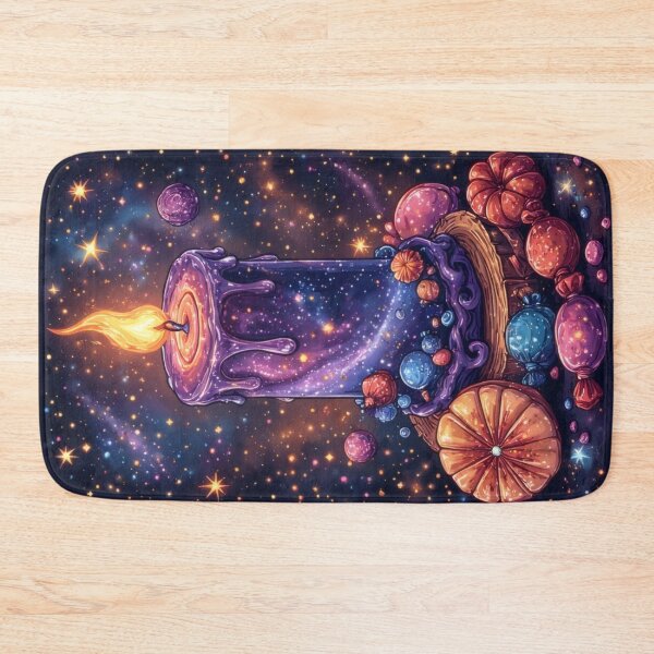 Item preview, Galactic candle on a wooden base designed and sold by Mianku | Für das Leben.
