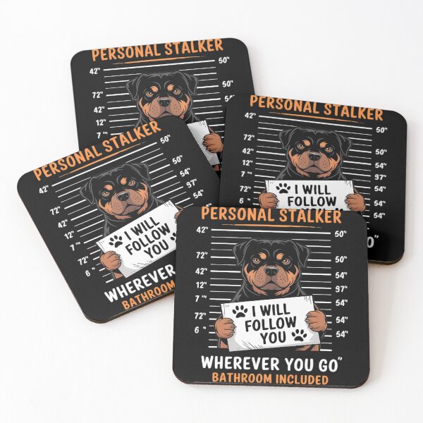 Item preview, Rottweiler Personal Stalker Dog Owner Breeders Fur Parent Men Women Kids  designed and sold by MarryIsMonth.