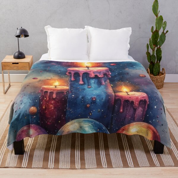 Item preview, Glowing candles and colorful balls, watercolor designed and sold by Mianku | Für das Leben.