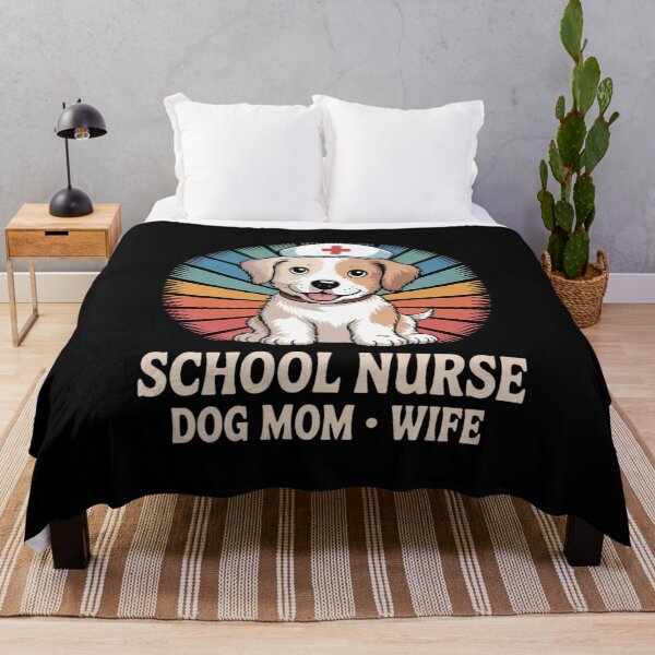 Item preview, School Nurse Dog Mom Wife National School Nurse Day designed and sold by MythWoot.