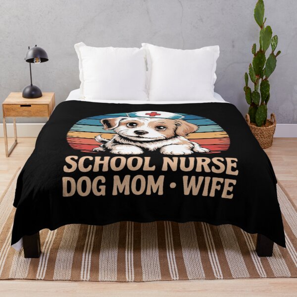 Item preview, School Nurse Dog Mom Wife National School Nurse Day designed and sold by MarryIsMonth.