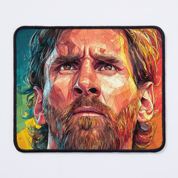 Item preview, Lionel Messi Football Soccer Player Colorful Modern Portrait designed and sold by mildaclairmo.