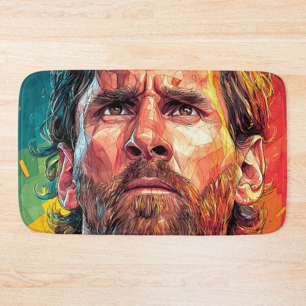Item preview, Lionel Messi Football Soccer Player Colorful Modern Portrait designed and sold by mildaclairmo.