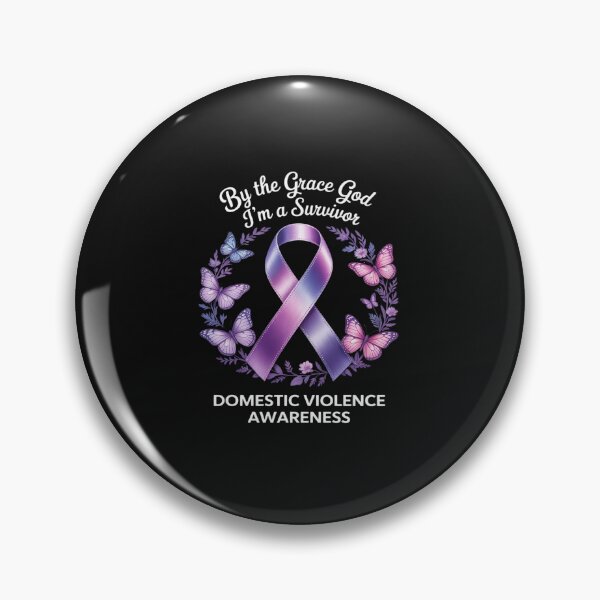 Item preview, By The Grace God Purple Ribbon Domestic Violence Awareness designed and sold by TAYLOROUSDALE.