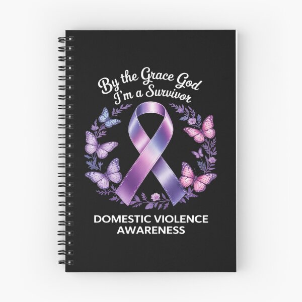 Item preview, By The Grace God Purple Ribbon Domestic Violence Awareness designed and sold by TAYLOROUSDALE.