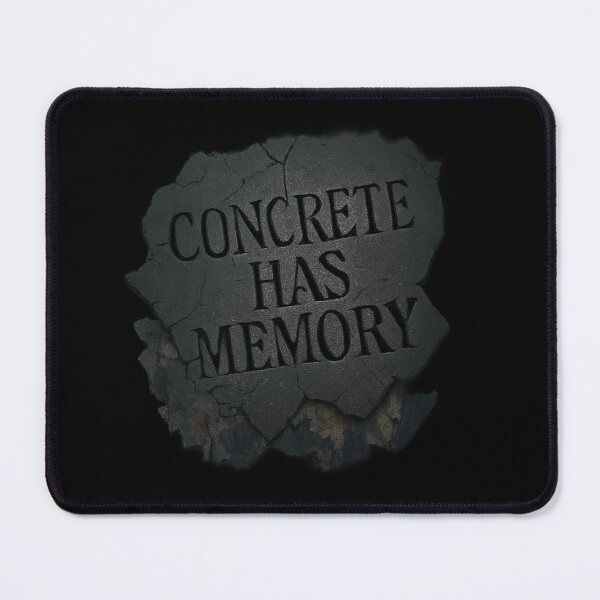 Item preview, Concrete Has Memory - Urban Pavement Typography Art designed and sold by MKreative Studio.