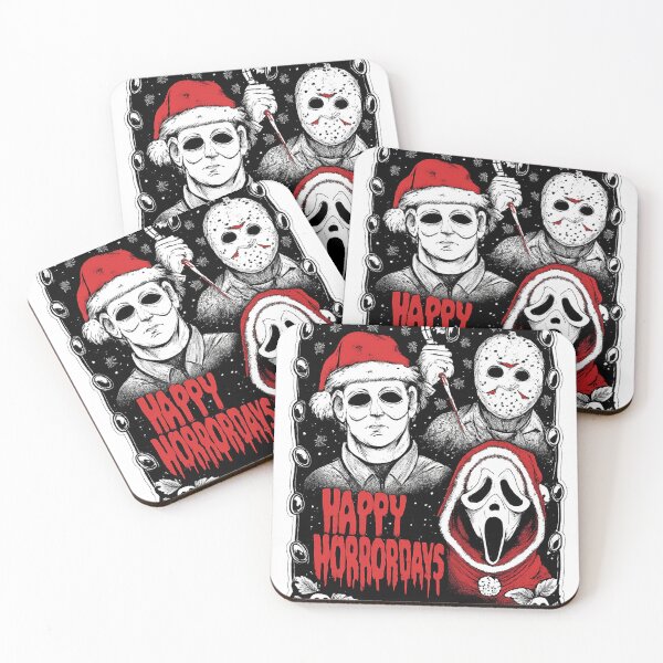 Item preview, Happy Horrordays – Horror Christmas Slasher Art designed and sold by westtricks.