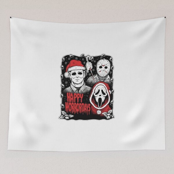 Item preview, Happy Horrordays – Horror Christmas Slasher Art designed and sold by westtricks.
