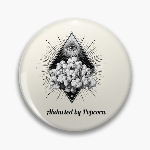 Item preview, Abducted by Popcorn. All Seeing Eye Occult Snack Art designed and sold by Anastasiia Yurevych.