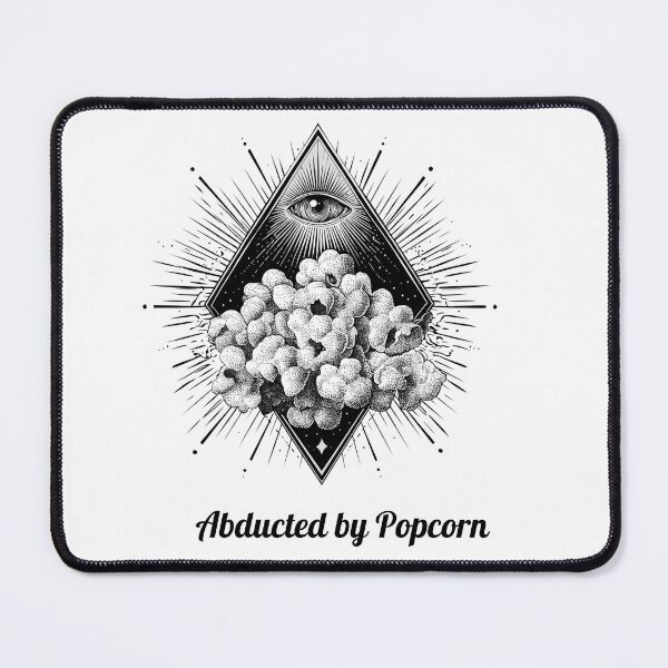 Item preview, Abducted by Popcorn. All Seeing Eye Occult Snack Art designed and sold by Anastasiia Yurevych.