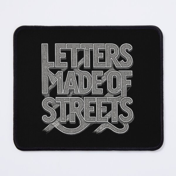 Item preview, Letters Made of Streets - Urban Typography designed and sold by MKreative Studio.