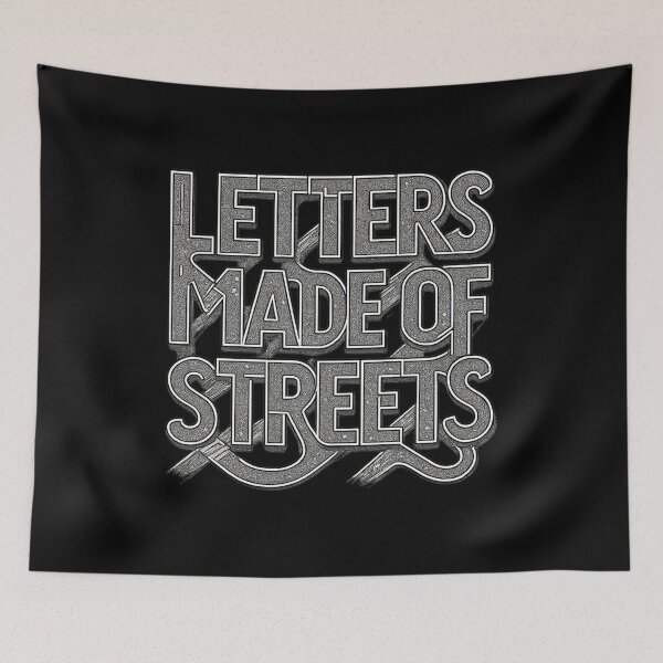 Item preview, Letters Made of Streets - Urban Typography designed and sold by MKreative Studio.