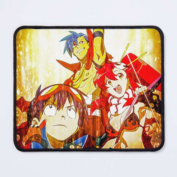 Item preview, Kamina Triumphant Spirit Gurren Lagann Anime Golden Heroic Burning Resolve designed and sold by Tokyonomad.