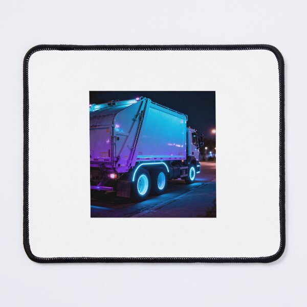 Item preview, Neon Night Garbage Truck designed and sold by lulu64.