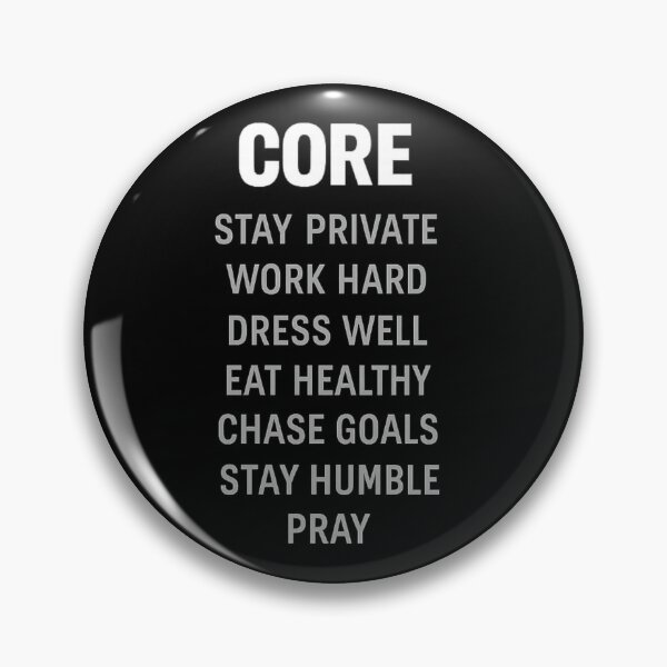Item preview, CORE Mindset Back Print T-Shirt Gift Apparel – Stay Private Work Hard Motivation Tee designed and sold by endurothreads.