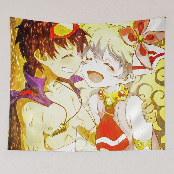Item preview, Simon Joyful Bond Gurren Lagann Anime Golden Friendship Heartwarming Moment designed and sold by Tokyonomad.