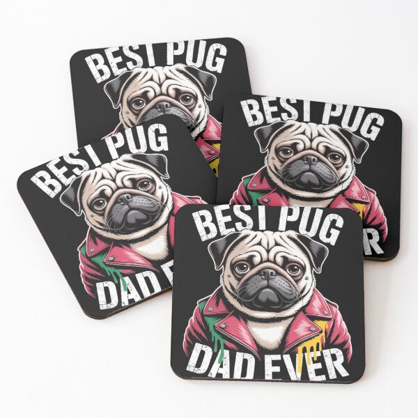 Item preview, Best Pug Dad Ever - Father's Day Dog Owner Pet Lover  designed and sold by RoyTill0Art.