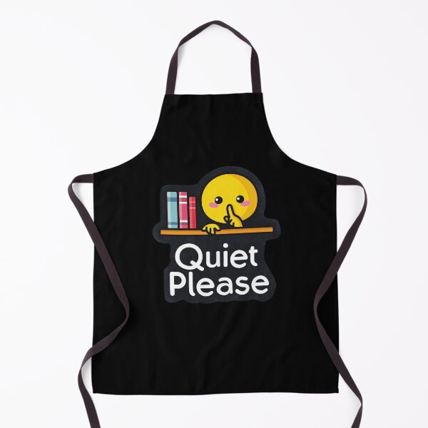 Item preview, Quiet Please — Cartoon Reader Icon with Books designed and sold by SleekLineSketches.