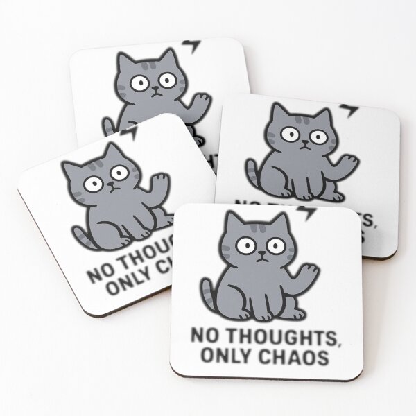 Item preview, No Thoughts Only Chaos Cat designed and sold by the-dovlat.