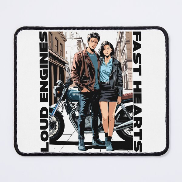 Item preview, Loud engines - Fast hearts designed and sold by Concept-Hub.