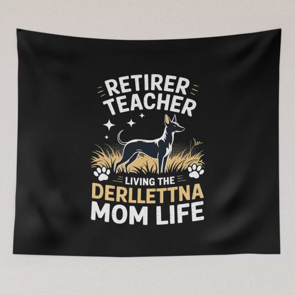 Item preview, Retired Teacher Living Cirneco Delletna Dog MOM Life  designed and sold by RuthGAArt.