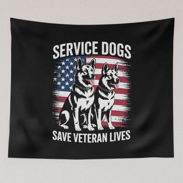 Item preview, Service Dogs Saves Veteran Lives Veterans Day  designed and sold by MythWoot.
