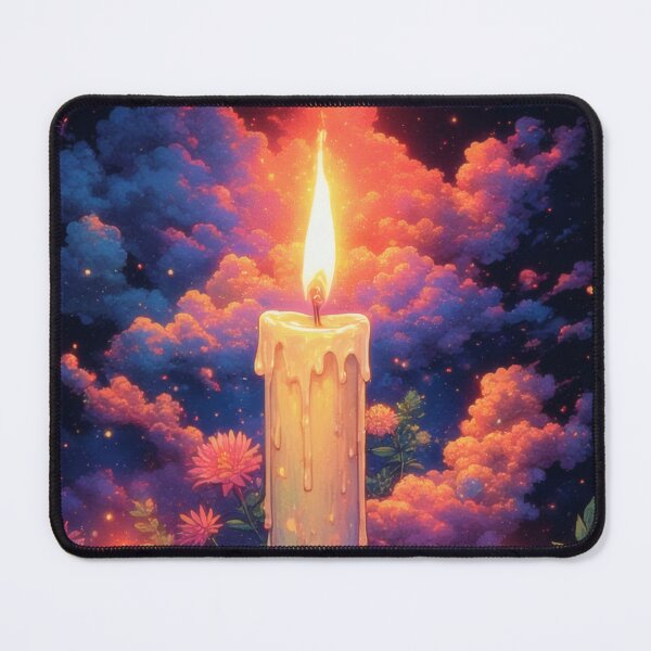 Item preview, Candles, flowers and cosmic cloud splendor designed and sold by Mianku | Für das Leben.