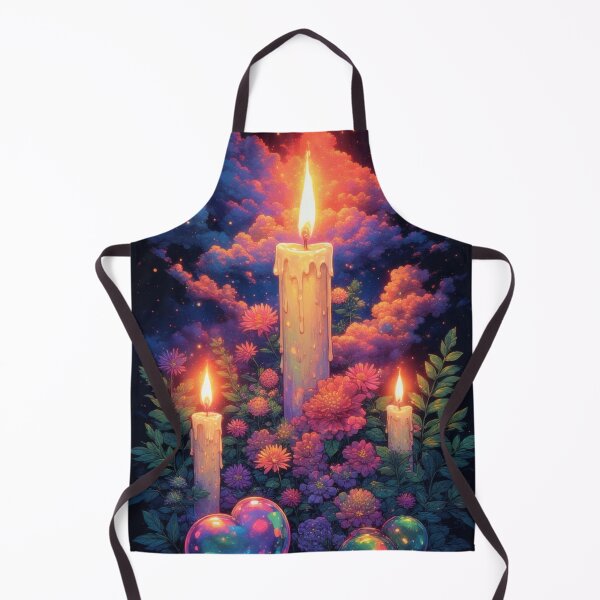 Item preview, Candles, flowers and cosmic cloud splendor designed and sold by Mianku | Für das Leben.