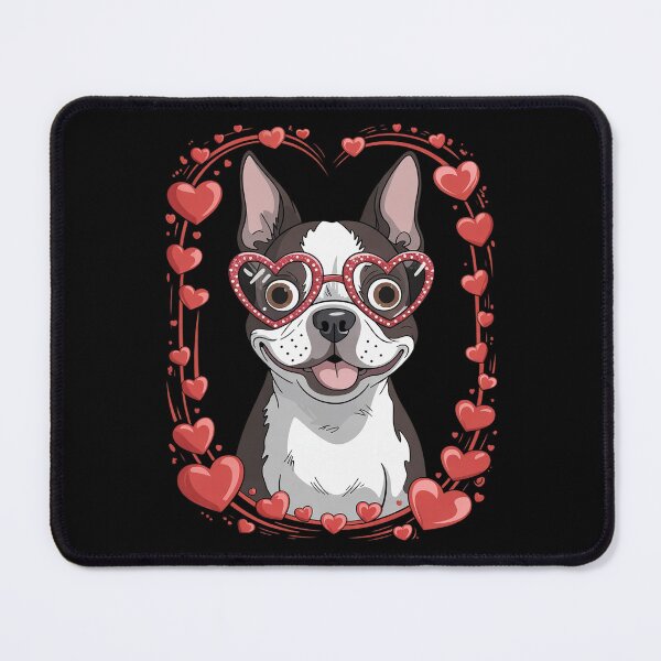 Item preview, Boston Terrier Dog Mom Dad Valentine’s Day Pet Lover  designed and sold by RoyTill0Art.