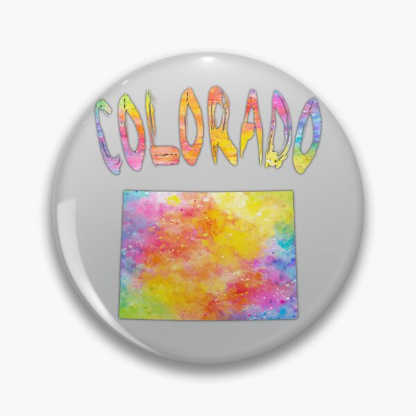 Item preview, Colorado State Silhouette - Vibrant Abstract Watercolor Art designed and sold by mashmosh.
