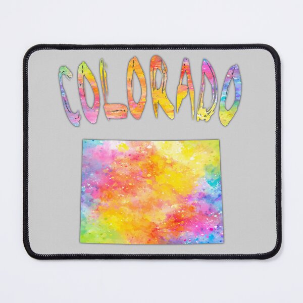 Item preview, Colorado State Silhouette - Vibrant Abstract Watercolor Art designed and sold by mashmosh.