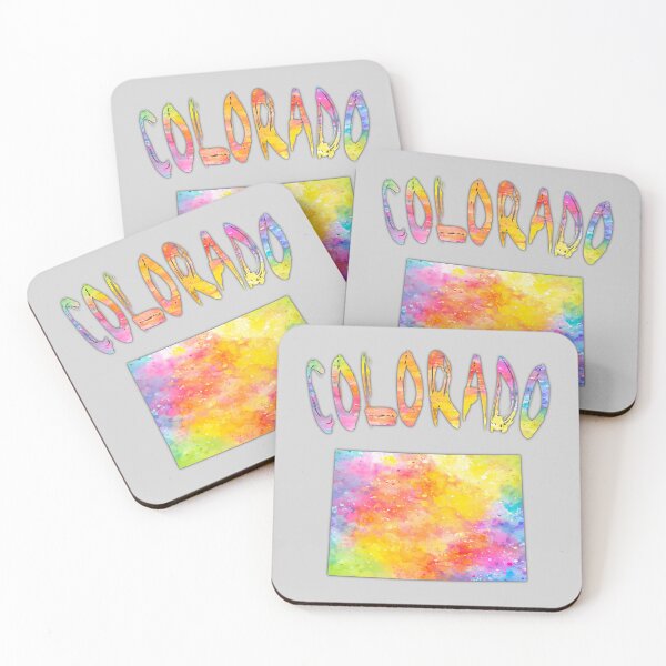 Item preview, Colorado State Silhouette - Vibrant Abstract Watercolor Art designed and sold by mashmosh.