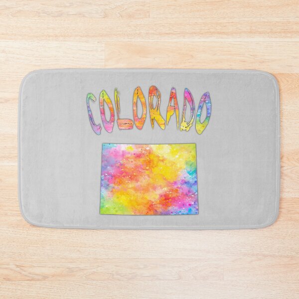Item preview, Colorado State Silhouette - Vibrant Abstract Watercolor Art designed and sold by mashmosh.