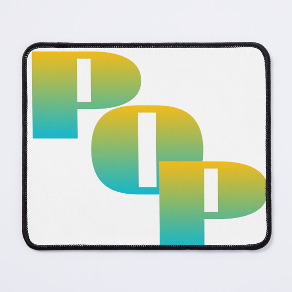 Item preview, Bold Yellow-Blue Gradient POP Typography Art | Vibrant Abstract Text Print designed and sold by Faali950.